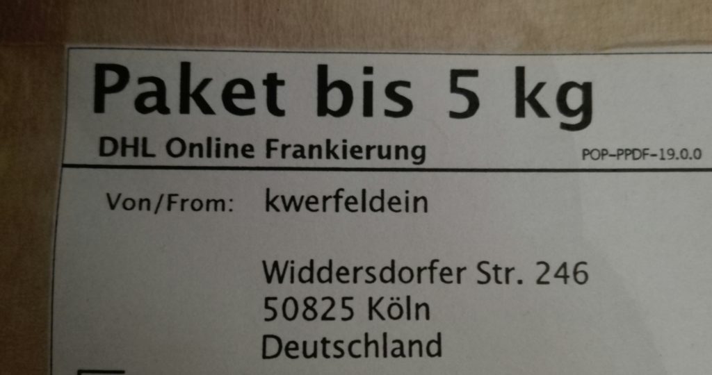 Das Paket von kwerfeldein ist angekommen. Freu mich wie ein kleiner Junge :)