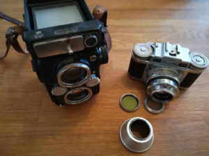 Yashica Mat 125 g und Braun Super Paxette