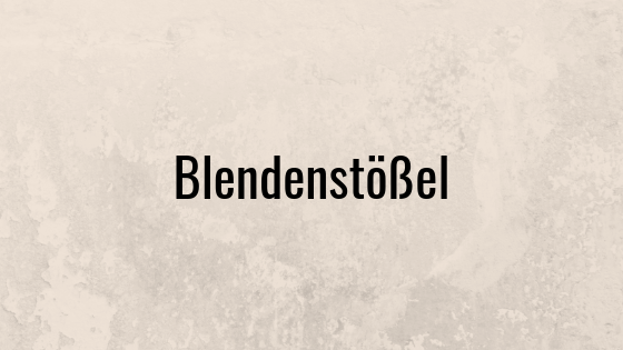 Blendenstößel