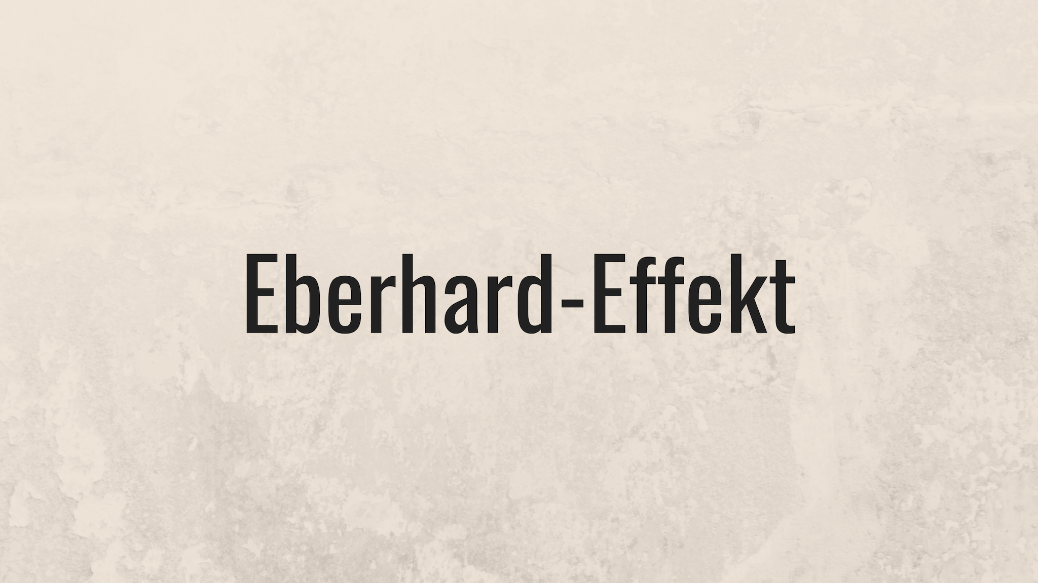 Eberhard-Effekt
