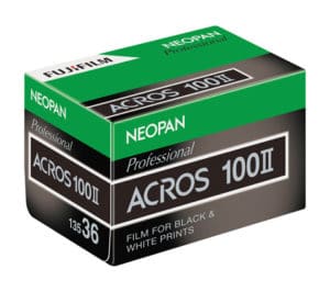 Fuji Acros II Film Verpackung
