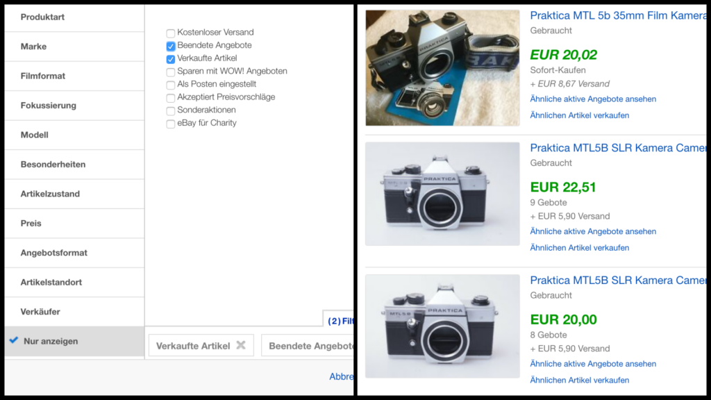 Erfolgreich analoge Kameras shoppen. Kein Problem mit ein paar Tricks!