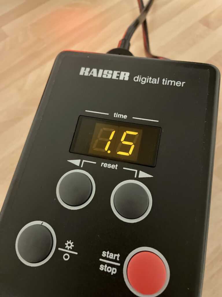 digital timer Nachaufnahme Front